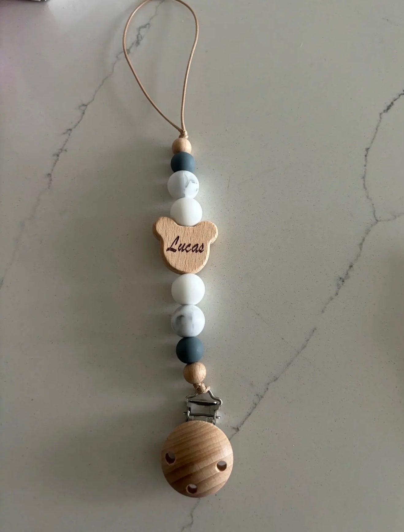 Customizable pacifier clip