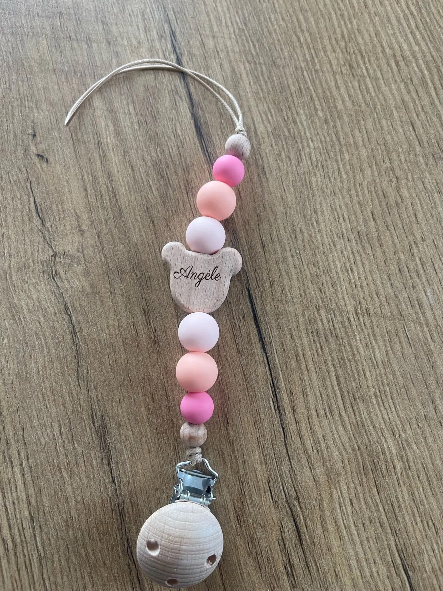 Customizable pacifier clip