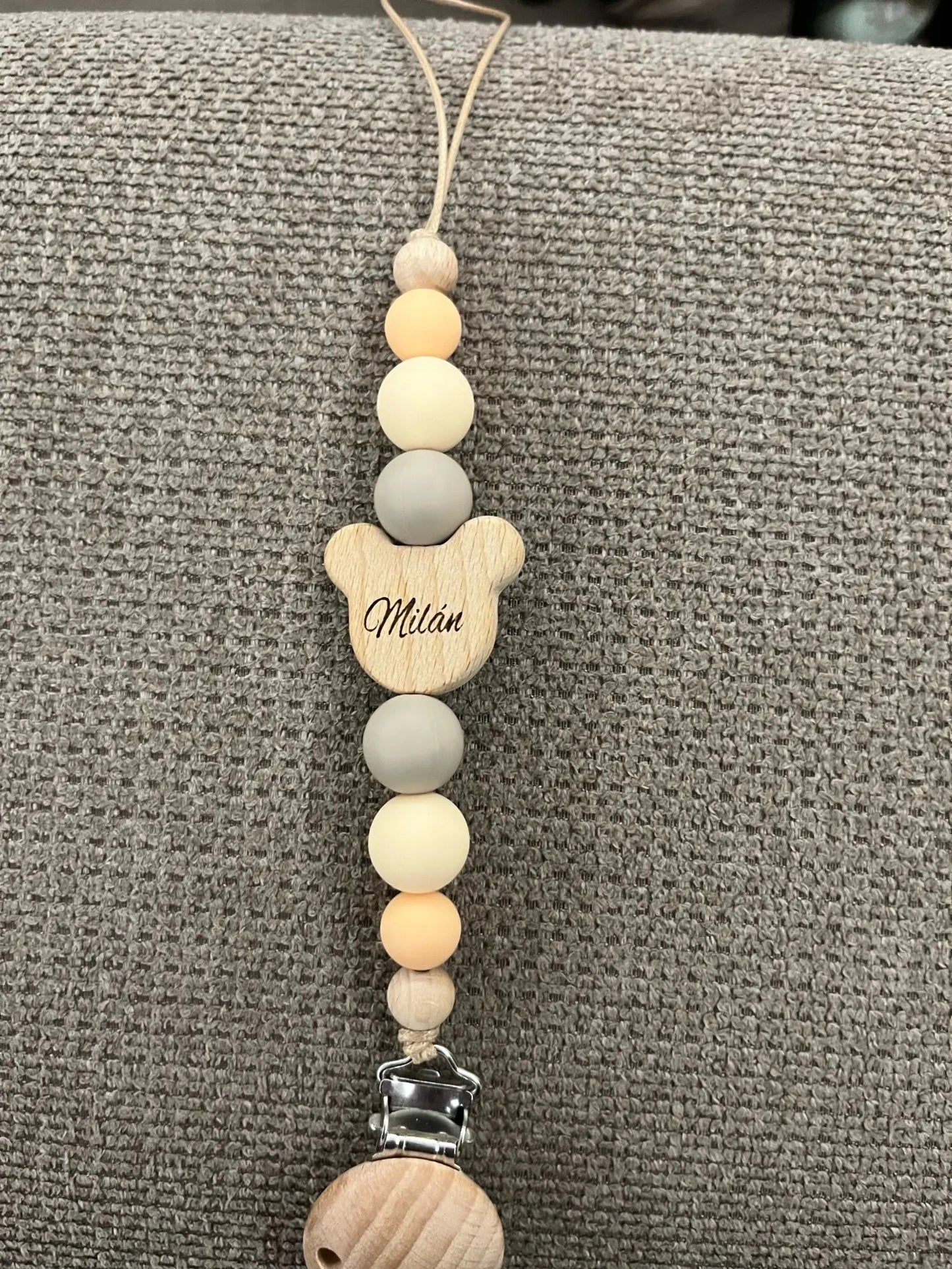 Customizable pacifier clip
