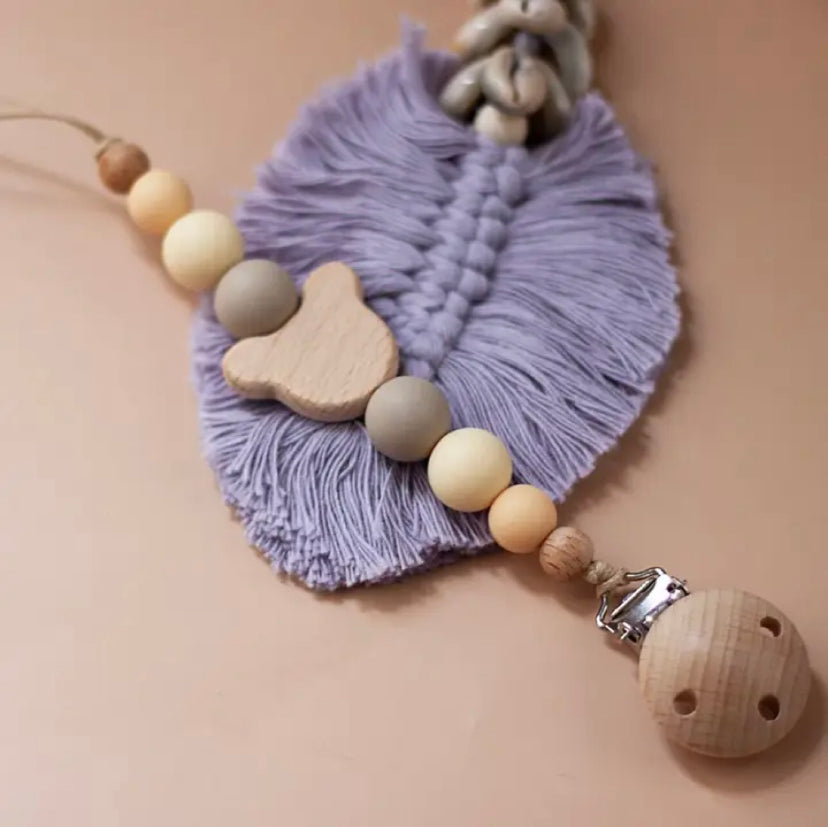 Customizable pacifier clip